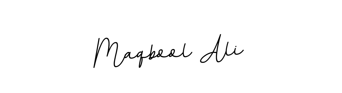 How to make Maqbool Ali name signature. Use BallpointsItalic-DORy9 style for creating short signs online. This is the latest handwritten sign. Maqbool Ali signature style 11 images and pictures png