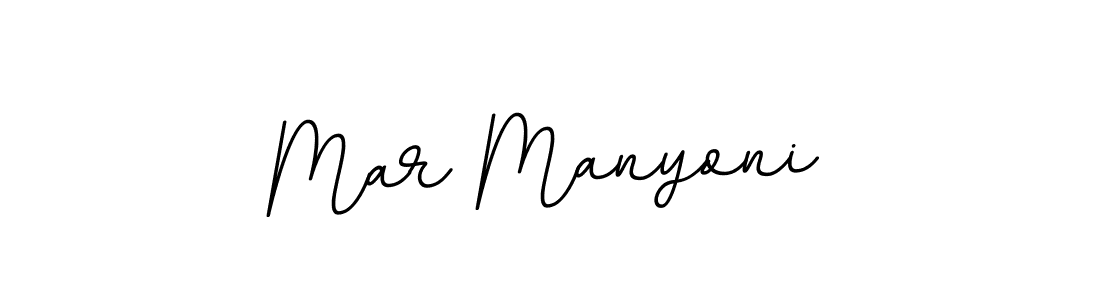 Use a signature maker to create a handwritten signature online. With this signature software, you can design (BallpointsItalic-DORy9) your own signature for name Mar Manyoni. Mar Manyoni signature style 11 images and pictures png