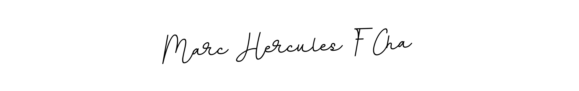 How to make Marc Hercules F Cha name signature. Use BallpointsItalic-DORy9 style for creating short signs online. This is the latest handwritten sign. Marc Hercules F Cha signature style 11 images and pictures png