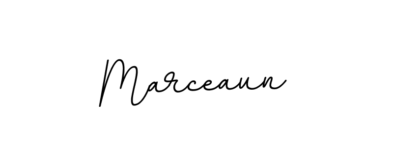 Marceaun stylish signature style. Best Handwritten Sign (BallpointsItalic-DORy9) for my name. Handwritten Signature Collection Ideas for my name Marceaun. Marceaun signature style 11 images and pictures png