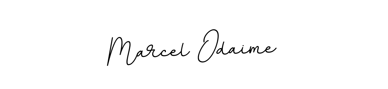 How to make Marcel Odaime name signature. Use BallpointsItalic-DORy9 style for creating short signs online. This is the latest handwritten sign. Marcel Odaime signature style 11 images and pictures png