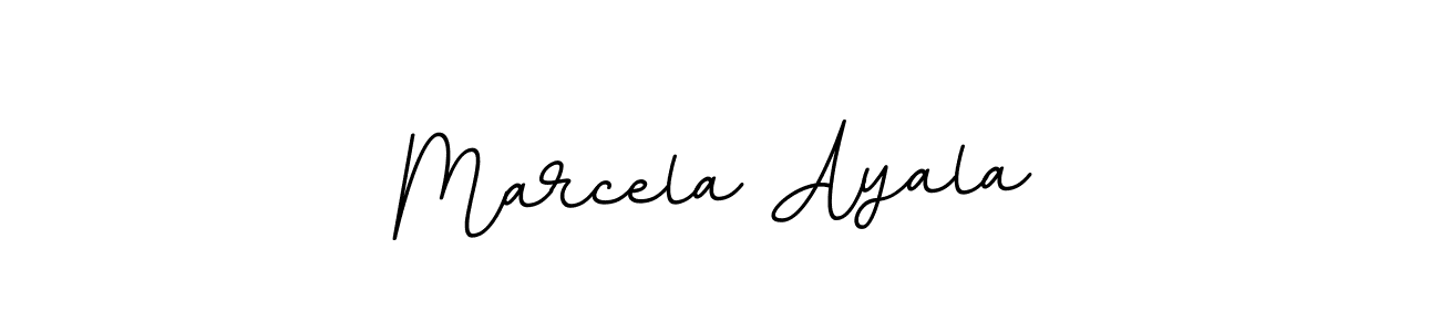 How to make Marcela Ayala name signature. Use BallpointsItalic-DORy9 style for creating short signs online. This is the latest handwritten sign. Marcela Ayala signature style 11 images and pictures png