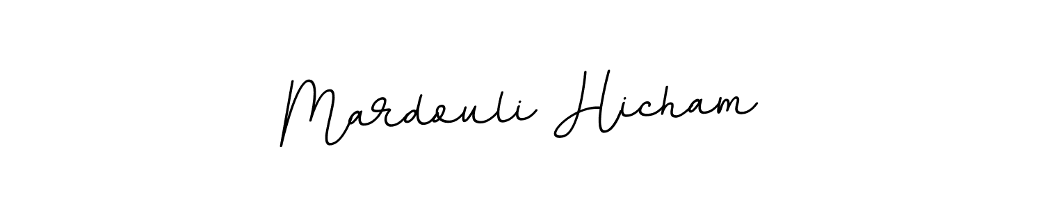 Use a signature maker to create a handwritten signature online. With this signature software, you can design (BallpointsItalic-DORy9) your own signature for name Mardouli Hicham. Mardouli Hicham signature style 11 images and pictures png