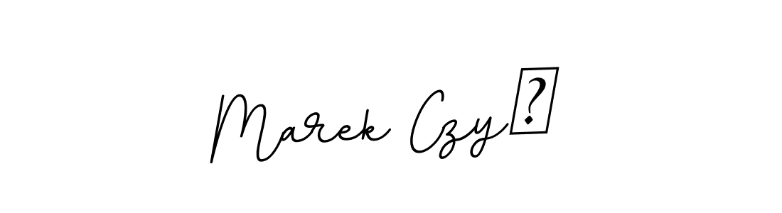 Make a beautiful signature design for name Marek Czyż. With this signature (BallpointsItalic-DORy9) style, you can create a handwritten signature for free. Marek Czyż signature style 11 images and pictures png