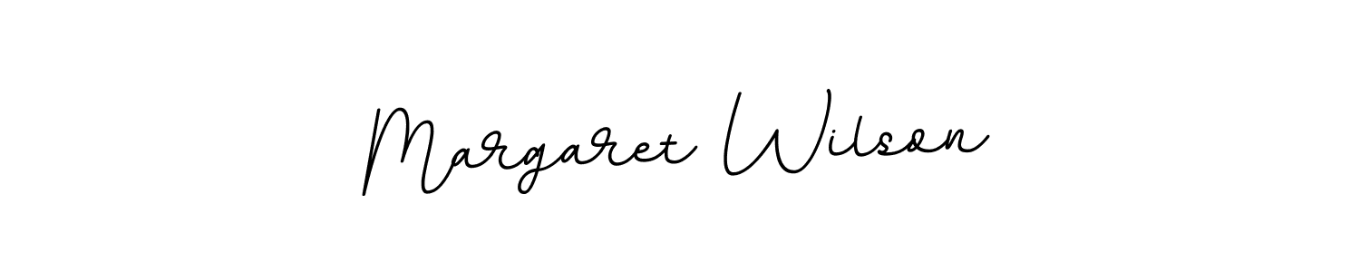 Margaret Wilson stylish signature style. Best Handwritten Sign (BallpointsItalic-DORy9) for my name. Handwritten Signature Collection Ideas for my name Margaret Wilson. Margaret Wilson signature style 11 images and pictures png
