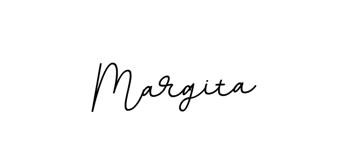 How to make Margita name signature. Use BallpointsItalic-DORy9 style for creating short signs online. This is the latest handwritten sign. Margita signature style 11 images and pictures png