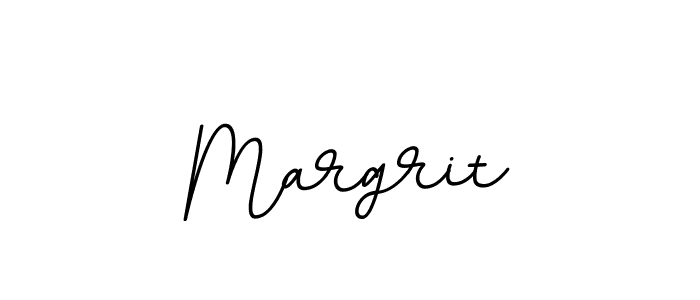 How to make Margrit name signature. Use BallpointsItalic-DORy9 style for creating short signs online. This is the latest handwritten sign. Margrit signature style 11 images and pictures png