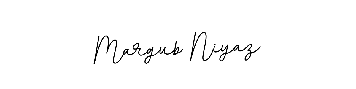 Make a beautiful signature design for name Margub Niyaz. With this signature (BallpointsItalic-DORy9) style, you can create a handwritten signature for free. Margub Niyaz signature style 11 images and pictures png