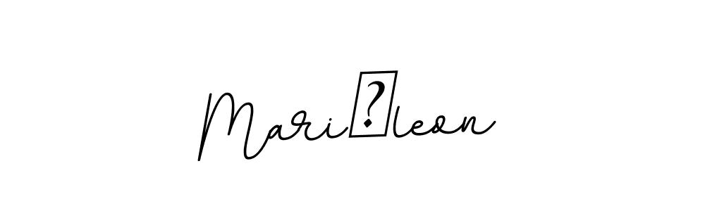 Create a beautiful signature design for name MariĆleon. With this signature (BallpointsItalic-DORy9) fonts, you can make a handwritten signature for free. MariĆleon signature style 11 images and pictures png