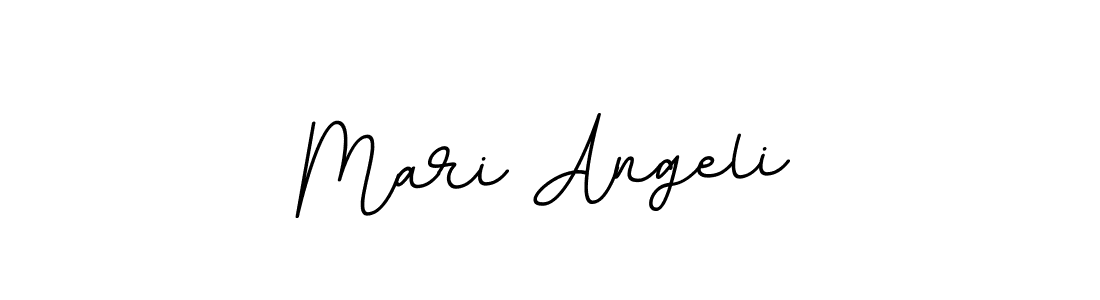 How to make Mari Angeli name signature. Use BallpointsItalic-DORy9 style for creating short signs online. This is the latest handwritten sign. Mari Angeli signature style 11 images and pictures png