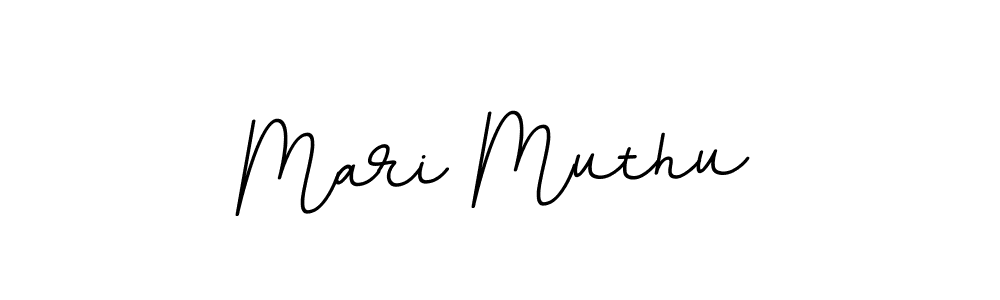 Create a beautiful signature design for name Mari Muthu. With this signature (BallpointsItalic-DORy9) fonts, you can make a handwritten signature for free. Mari Muthu signature style 11 images and pictures png