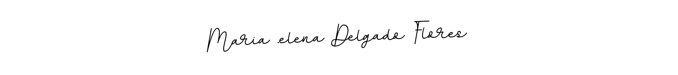 Design your own signature with our free online signature maker. With this signature software, you can create a handwritten (BallpointsItalic-DORy9) signature for name Maria .elena Delgado Flores. Maria .elena Delgado Flores signature style 11 images and pictures png