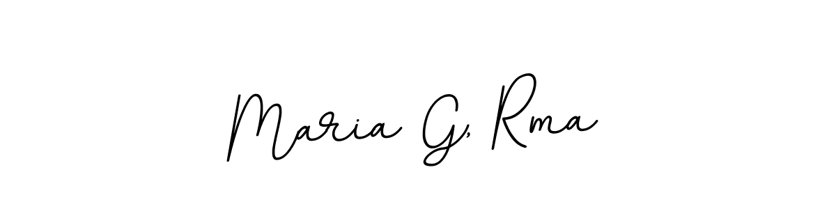 It looks lik you need a new signature style for name Maria G, Rma. Design unique handwritten (BallpointsItalic-DORy9) signature with our free signature maker in just a few clicks. Maria G, Rma signature style 11 images and pictures png