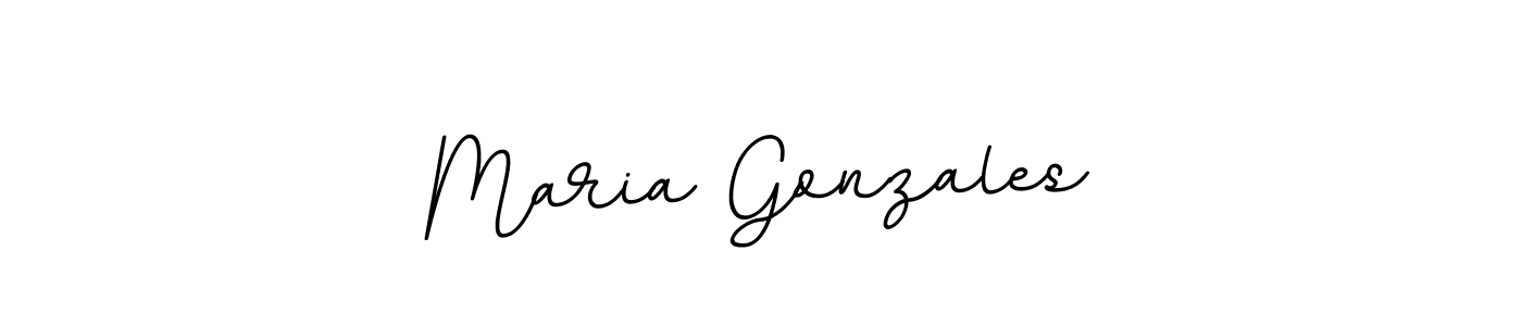 Maria Gonzales stylish signature style. Best Handwritten Sign (BallpointsItalic-DORy9) for my name. Handwritten Signature Collection Ideas for my name Maria Gonzales. Maria Gonzales signature style 11 images and pictures png