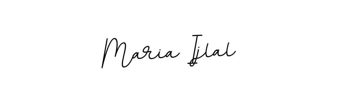 Make a beautiful signature design for name Maria Ijlal. With this signature (BallpointsItalic-DORy9) style, you can create a handwritten signature for free. Maria Ijlal signature style 11 images and pictures png