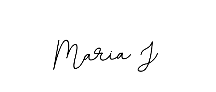 Maria J stylish signature style. Best Handwritten Sign (BallpointsItalic-DORy9) for my name. Handwritten Signature Collection Ideas for my name Maria J. Maria J signature style 11 images and pictures png