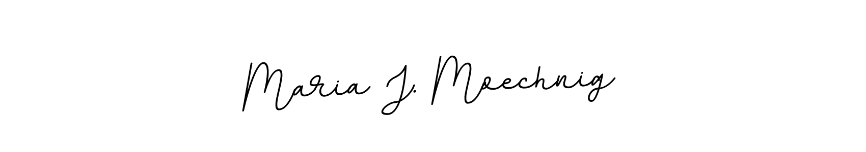 You should practise on your own different ways (BallpointsItalic-DORy9) to write your name (Maria J. Moechnig) in signature. don't let someone else do it for you. Maria J. Moechnig signature style 11 images and pictures png