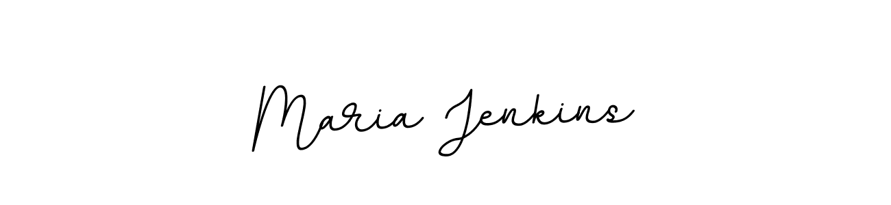 How to make Maria Jenkins name signature. Use BallpointsItalic-DORy9 style for creating short signs online. This is the latest handwritten sign. Maria Jenkins signature style 11 images and pictures png