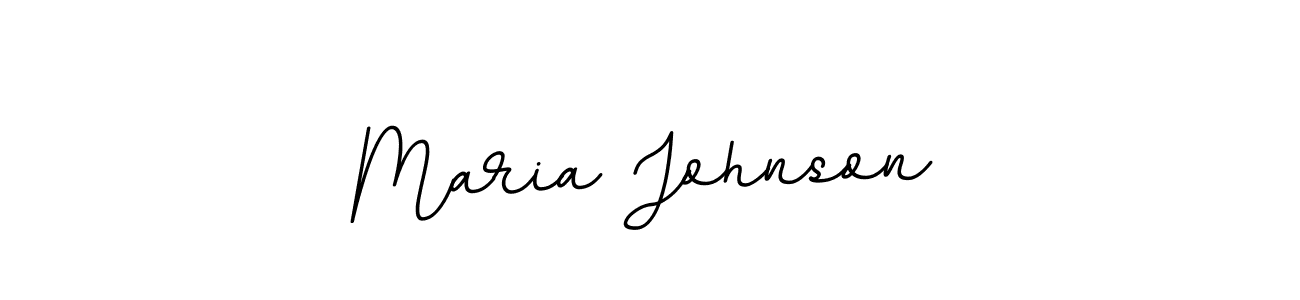 Make a beautiful signature design for name Maria Johnson. With this signature (BallpointsItalic-DORy9) style, you can create a handwritten signature for free. Maria Johnson signature style 11 images and pictures png