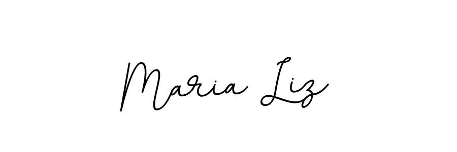 Design your own signature with our free online signature maker. With this signature software, you can create a handwritten (BallpointsItalic-DORy9) signature for name Maria Liz. Maria Liz signature style 11 images and pictures png