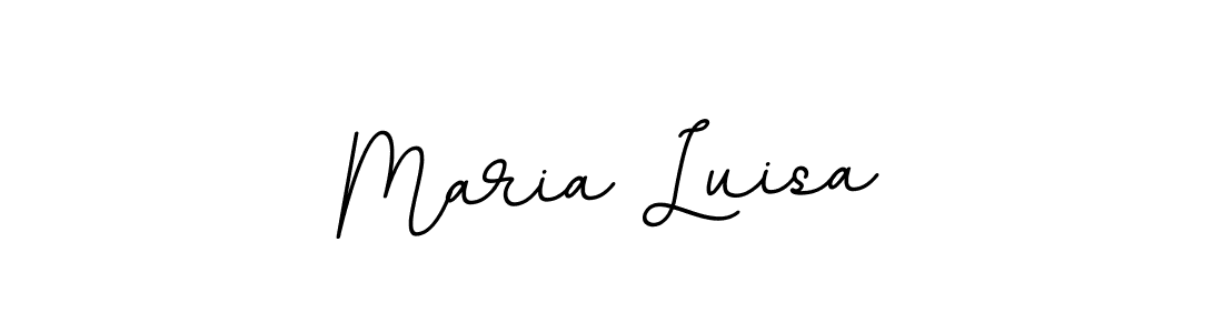 Make a beautiful signature design for name Maria Luisa. With this signature (BallpointsItalic-DORy9) style, you can create a handwritten signature for free. Maria Luisa signature style 11 images and pictures png