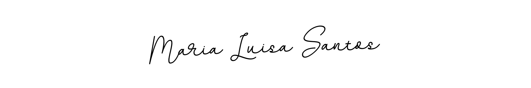 Maria Luisa Santos stylish signature style. Best Handwritten Sign (BallpointsItalic-DORy9) for my name. Handwritten Signature Collection Ideas for my name Maria Luisa Santos. Maria Luisa Santos signature style 11 images and pictures png