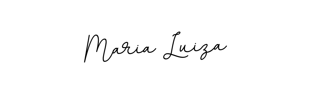 Use a signature maker to create a handwritten signature online. With this signature software, you can design (BallpointsItalic-DORy9) your own signature for name Maria Luiza. Maria Luiza signature style 11 images and pictures png