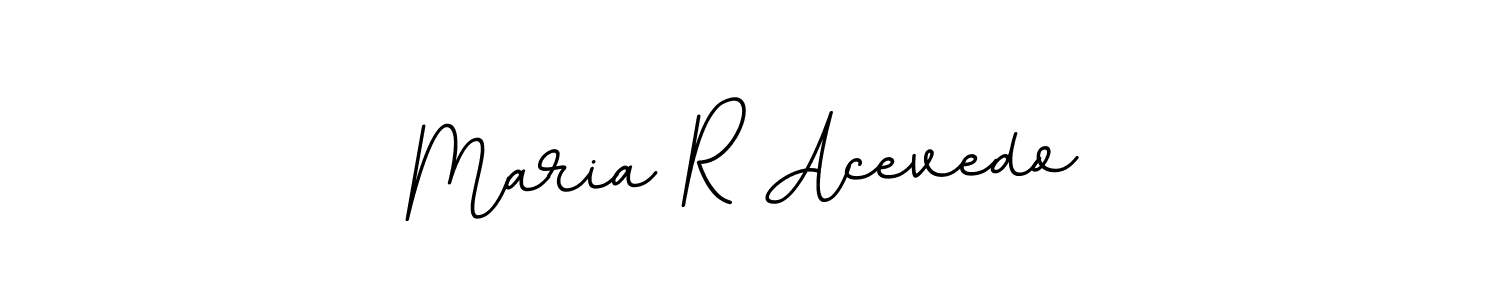 Design your own signature with our free online signature maker. With this signature software, you can create a handwritten (BallpointsItalic-DORy9) signature for name Maria R Acevedo. Maria R Acevedo signature style 11 images and pictures png