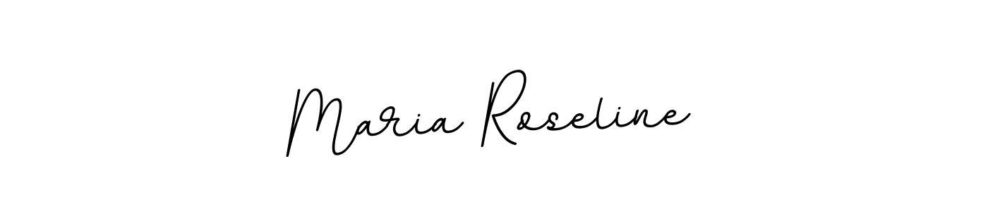 Create a beautiful signature design for name Maria Roseline. With this signature (BallpointsItalic-DORy9) fonts, you can make a handwritten signature for free. Maria Roseline signature style 11 images and pictures png