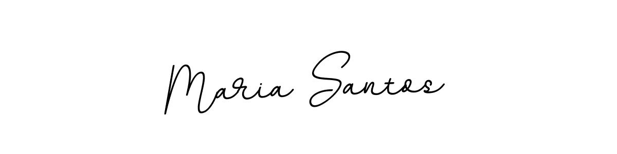 Design your own signature with our free online signature maker. With this signature software, you can create a handwritten (BallpointsItalic-DORy9) signature for name Maria Santos. Maria Santos signature style 11 images and pictures png