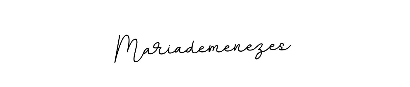 It looks lik you need a new signature style for name Mariademenezes. Design unique handwritten (BallpointsItalic-DORy9) signature with our free signature maker in just a few clicks. Mariademenezes signature style 11 images and pictures png