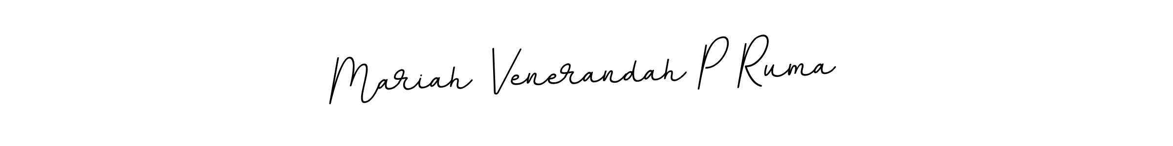 This is the best signature style for the Mariah Venerandah P Ruma name. Also you like these signature font (BallpointsItalic-DORy9). Mix name signature. Mariah Venerandah P Ruma signature style 11 images and pictures png