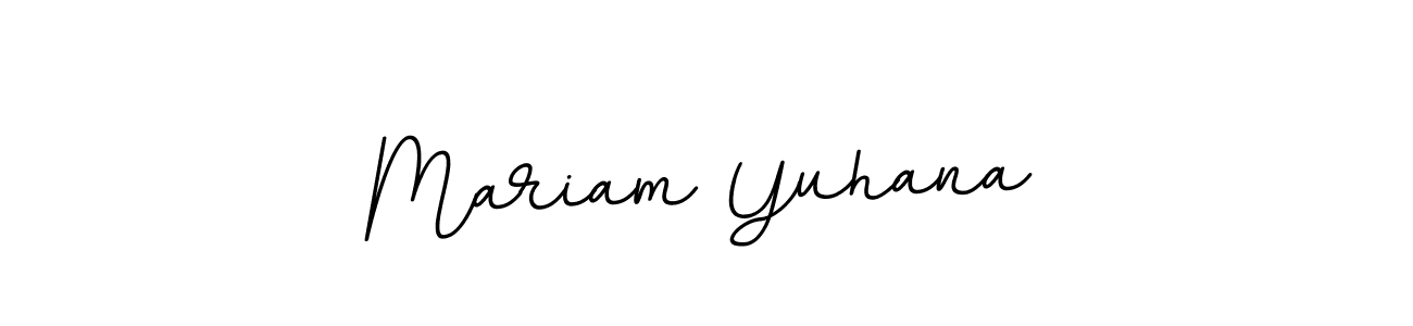 Create a beautiful signature design for name Mariam Yuhana. With this signature (BallpointsItalic-DORy9) fonts, you can make a handwritten signature for free. Mariam Yuhana signature style 11 images and pictures png