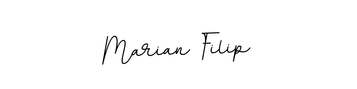 How to make Marian Filip name signature. Use BallpointsItalic-DORy9 style for creating short signs online. This is the latest handwritten sign. Marian Filip signature style 11 images and pictures png