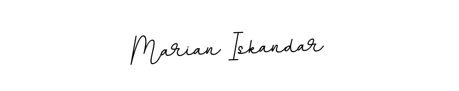 How to make Marian Iskandar name signature. Use BallpointsItalic-DORy9 style for creating short signs online. This is the latest handwritten sign. Marian Iskandar signature style 11 images and pictures png