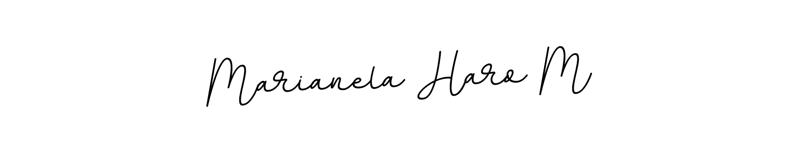 It looks lik you need a new signature style for name Marianela Haro M. Design unique handwritten (BallpointsItalic-DORy9) signature with our free signature maker in just a few clicks. Marianela Haro M signature style 11 images and pictures png