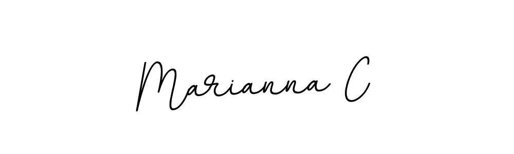 Create a beautiful signature design for name Marianna C. With this signature (BallpointsItalic-DORy9) fonts, you can make a handwritten signature for free. Marianna C signature style 11 images and pictures png