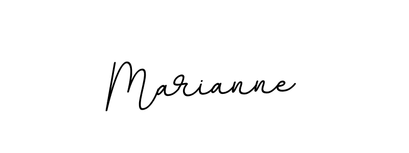 How to make Marianne name signature. Use BallpointsItalic-DORy9 style for creating short signs online. This is the latest handwritten sign. Marianne signature style 11 images and pictures png