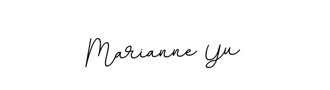 How to make Marianne Yu name signature. Use BallpointsItalic-DORy9 style for creating short signs online. This is the latest handwritten sign. Marianne Yu signature style 11 images and pictures png