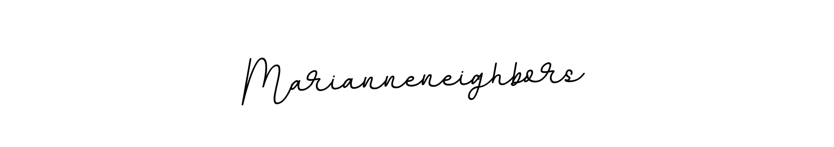 It looks lik you need a new signature style for name Marianneneighbors. Design unique handwritten (BallpointsItalic-DORy9) signature with our free signature maker in just a few clicks. Marianneneighbors signature style 11 images and pictures png