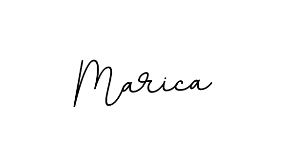 Design your own signature with our free online signature maker. With this signature software, you can create a handwritten (BallpointsItalic-DORy9) signature for name Marica. Marica signature style 11 images and pictures png