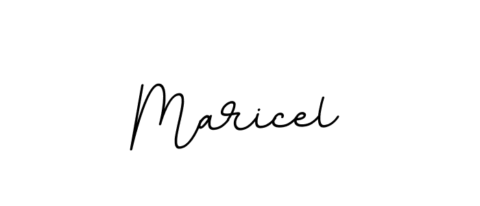 How to make Maricel signature? BallpointsItalic-DORy9 is a professional autograph style. Create handwritten signature for Maricel name. Maricel signature style 11 images and pictures png