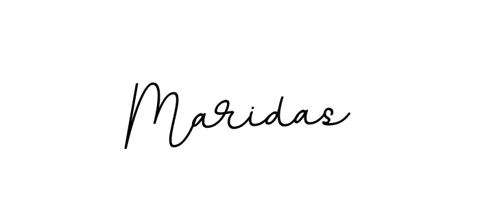 Design your own signature with our free online signature maker. With this signature software, you can create a handwritten (BallpointsItalic-DORy9) signature for name Maridas. Maridas signature style 11 images and pictures png