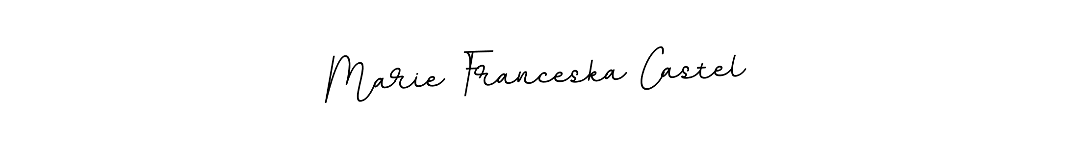 Design your own signature with our free online signature maker. With this signature software, you can create a handwritten (BallpointsItalic-DORy9) signature for name Marie Franceska Castel. Marie Franceska Castel signature style 11 images and pictures png