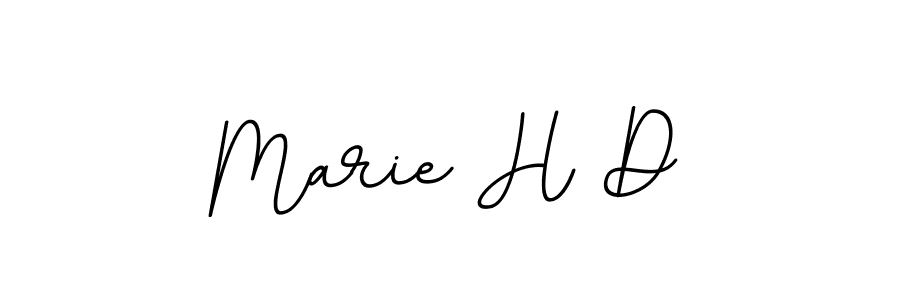 Marie H D stylish signature style. Best Handwritten Sign (BallpointsItalic-DORy9) for my name. Handwritten Signature Collection Ideas for my name Marie H D. Marie H D signature style 11 images and pictures png