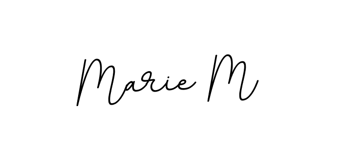 The best way (BallpointsItalic-DORy9) to make a short signature is to pick only two or three words in your name. The name Marie M include a total of six letters. For converting this name. Marie M signature style 11 images and pictures png