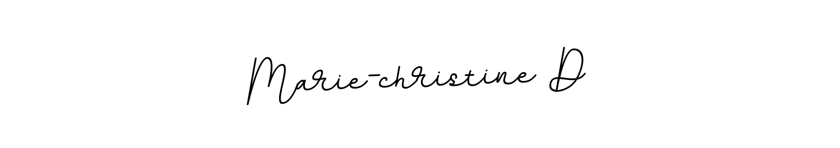 Create a beautiful signature design for name Marie-christine D. With this signature (BallpointsItalic-DORy9) fonts, you can make a handwritten signature for free. Marie-christine D signature style 11 images and pictures png