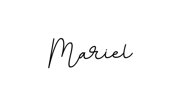 The best way (BallpointsItalic-DORy9) to make a short signature is to pick only two or three words in your name. The name Mariel include a total of six letters. For converting this name. Mariel signature style 11 images and pictures png