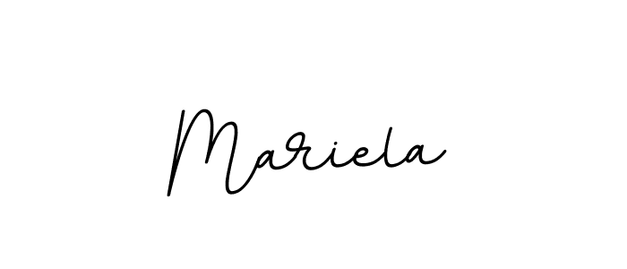 How to make Mariela name signature. Use BallpointsItalic-DORy9 style for creating short signs online. This is the latest handwritten sign. Mariela signature style 11 images and pictures png