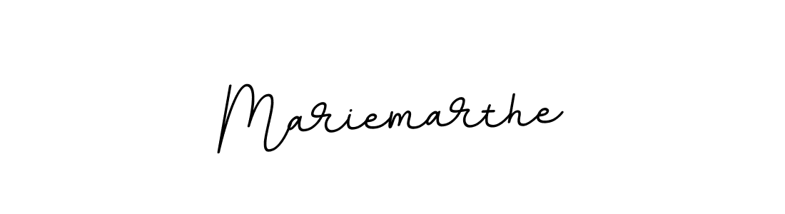 Use a signature maker to create a handwritten signature online. With this signature software, you can design (BallpointsItalic-DORy9) your own signature for name Mariemarthe. Mariemarthe signature style 11 images and pictures png